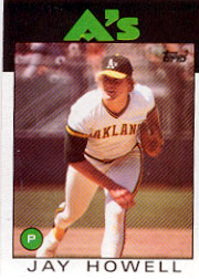 1986 Topps Baseball Cards      115     Jay Howell